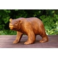 thumbnail image 5 of Wooden Hand Carved Bear Statue Handcrafted Handmade Figurine Sculpture Lodge Cabin Home Decor Accent Decoration Art, 5 of 9
