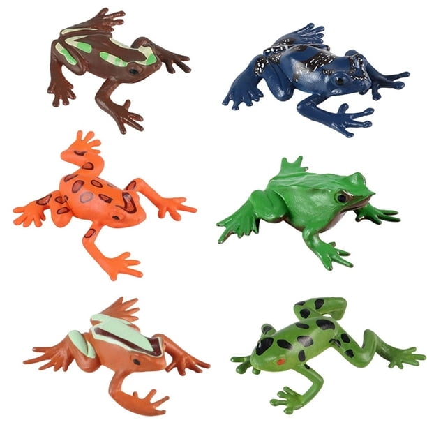 Lipstore 6 Pieces Tree Frog Animals Play Model Figure Toy Pet Other Length Approx. 4cm