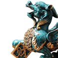 thumbnail image 4 of jifeng Sculpture Style Chinois Pixiu Ornement de Collection Figurine d'Art Décorative Grande, 4 of 9