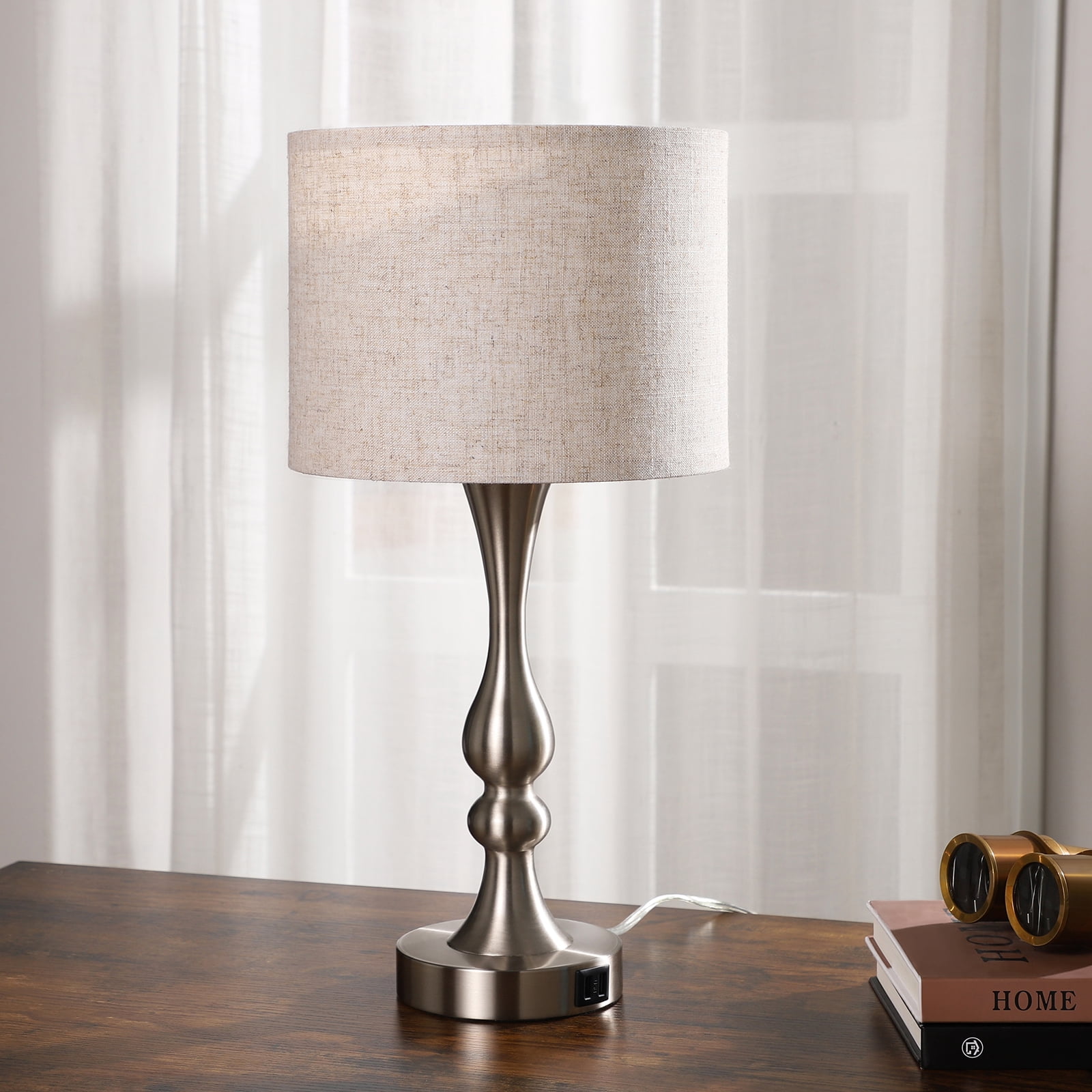 DEWENWILS Modern Touch Control Table Lamp 3 Way Dimmable with 2 USB Ports for Living Room, Bedroom, Light Bulb Included