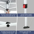 thumbnail image 4 of 10'x20' Gazebo Waterproof Outdoor Canopy Patio Tent with Reinforced Canopy, Practical Waterproof Folding Tent, Party Tent for Wedding BBQ Cater, White, 4 of 9