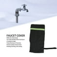 thumbnail image 3 of Faucet Cover, Outdoor Waterproof Polyester Fiber Winter Protector Warm Keeping Freeze Resistance Thickened Faucet Protective Cover, Black, 3 of 8