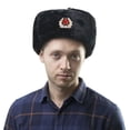 thumbnail image 2 of QualitChoice Russia Winter Hat Snow Cap For Men Warm And Fashionable Providing Warmth And In Cold type+1, 2 of 6
