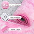 thumbnail image 6 of TWINNIS Abstract Shag Rug For Bedroom,Dyeing Fluffy Carpets for Kids,5'x8',Pink, 6 of 7