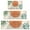 Orange Boho Geometric, variant on Colorful Geometric Triangle Diamond Pattern Kitchen Rugs Sets Of 3,Kitchen Runner Rugs Non Skid Washable,Decorative Kitchen Floor Mats for Kitchen,Sink,Laundry,17"x30" 17"x47" 17"x59"