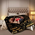 thumbnail image 4 of Wedding Anniversary Blanket 1 Year for Women Men - Happy 1st Anniversary 50"" X 60"" Soft Throw Blanket - Romantic Gift for Couple Wife Husband, 4 of 5