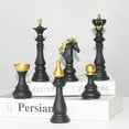 thumbnail image 3 of 1pcs Chess Statue Decor Piece，Decorative Resin Sculpture - Large Game Figure Decoration Ornament for Home, Office, Study - White Small Knight, 3 of 6