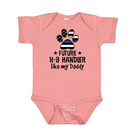 

Inktastic Future K-9 Police Dog Handler Like Daddy Gift Baby Boy or Baby Girl Bodysuit