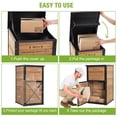 thumbnail image 5 of Aivituvin Package Delivery Box for Outside with Combination Lock - Contactless Delivery Box for Safe and Convenient Deliveries - Waterproof, Iron Frame Supported, Natural Fir Wood, 5 of 8