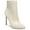 Ivory Leather, variant on Womens Wrenley Leather Heels Ankle Boots