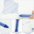 thumbnail image 2 of shiyou-Liquid Ink Rollerball Pens 12 Pcs, 0.5mm Blue Ink Extra Fine Point Pens, Quick Drying Ink Fine Tip Roller Ball Pens with Plug-In Cover & Anti Slip Grip for Smooth Writing Office School Home Gi, 2 of 4