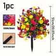 thumbnail image 4 of HWRETIE Morning Glory - Adorno floral para exteriores,diseño de trompeta artificial para jardín,ideal para decoración de patios o bodas al aire libre, 4 of 9