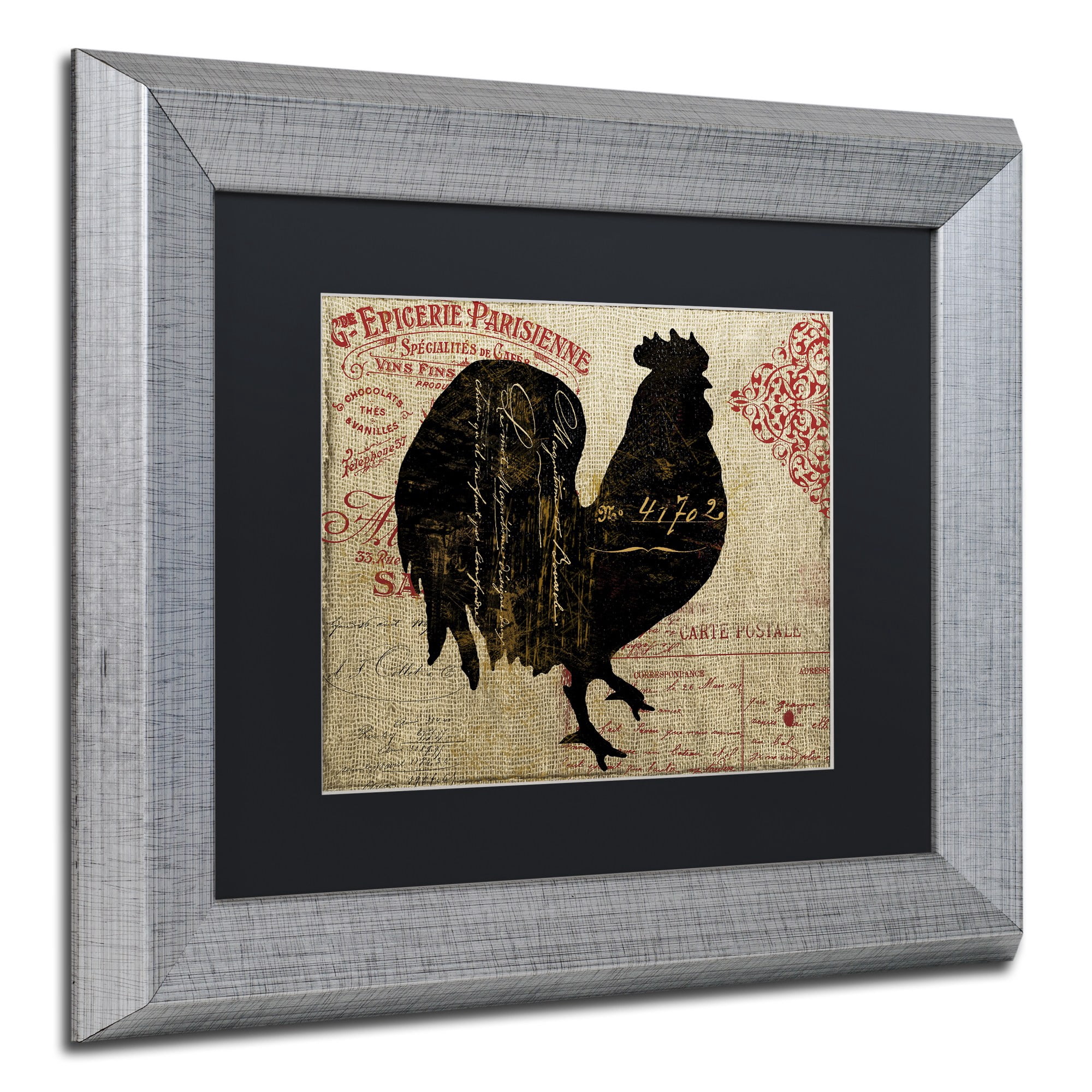 Trademark Fine Art "Paris Farms IV" Canvas Art by Color Bakery, Black Matte, Silver Frame