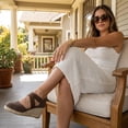 thumbnail image 4 of Cushionaire Chica Espadrille Wedge Sandals for Women Slip On Closed Toe Women Shoes with Elastic Straps and Stylish Everyday Comfort, 4 of 21
