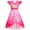 Pink, variant on MIRUXO Rise Red Cosplay Dress, Heart Print Princess Costume, Flutter Sleeve High-Low Hem Outfits for Halloween Birthday Party, 1 Pack