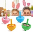 thumbnail image 2 of 4PCS Kids Spinning Top Interactive Novelty Wood Spinning Toy Spinner Top, 2 of 10