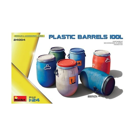 MiniArt Models Plastic Barrels 100L New