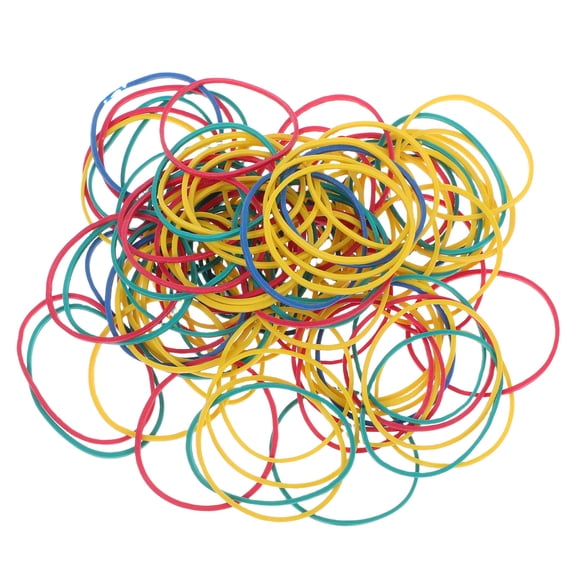 NUOLUX 400Pcs Elastic Rubber Bands for Office Bundling and Craft Supplies