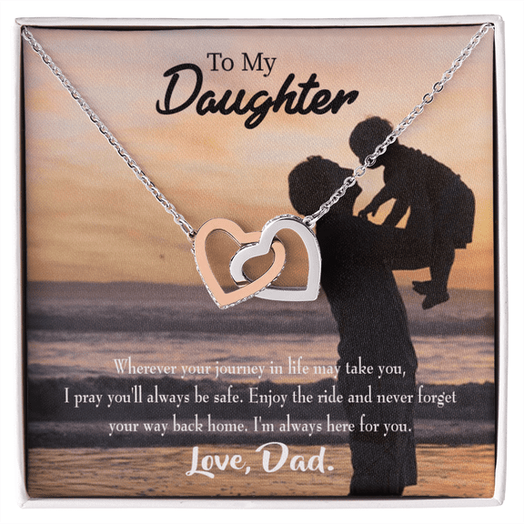 To My Daughter Always Here For You From Dad Inseparable Necklace