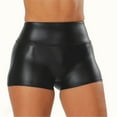 thumbnail image 2 of Shorts for Women High Waist Fashion Leather Shorts Casual Summer Comfortable Tight Leisure Outdoor Mini Shorts Hot Pants, 2 of 6