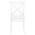 thumbnail image 4 of Siesta Exclusive ISP254-WHI Chaise Extérieure en Résine Croisée Blanche - Ensemble de 2, 4 of 8