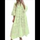thumbnail image 3 of Vestido Bohemio con Cuello en V, Mangas Acampanadas y Bordado de Encaje para Mujer (2025) Amarillo M, 3 of 9