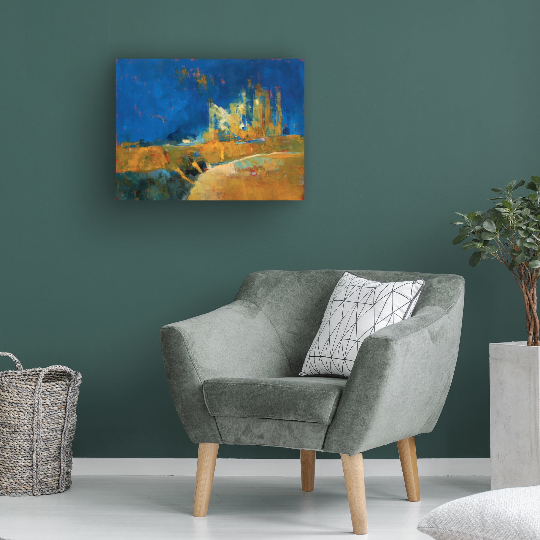 Canvas Wall Art - Patrick Dennis 'Caskey 2' Wall Art for Living Room, Bedroom, or Office Décor by Trademark Fine Art - 24 x 18 Inches