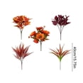 thumbnail image 3 of Artificial Fall Floral Bouquet, Orange Sunflowers with Maple Leaves, Ferns, Eucalyptus, Violets & Lavender, Harvest Arrangement for Vase, Table, Mantel, Porch & Thanksgiving Table Decor, 3 of 9