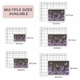 thumbnail image 6 of Purple Flowers Outdoor Rug 4x6 Ft, Non Slip Washable Area Rug, Butterfly Spring Floral Wooden Farmhouse Patio Rugs Carpet Runner, Large Floor Mat for Indoor/Outdoor Deck Porch Camping, 6 of 8