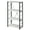 Black+Grey#6, variant on Display Shelves, Antique White and Black 3-shelf Bookcase, Black+Grey Shelving Units,Wood+Metal Wooden Display Shelves, Furniture Primary Living Space Display, Shelving & Etageres Antique White and B