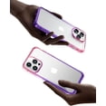 thumbnail image 6 of for iPhone 14 Pro Case Clear, [ Grade Protection] [Not Yellowing] Shockproof Phone Case for Apple iPhone 14 Pro 2022 - Purple Pink, 6 of 14