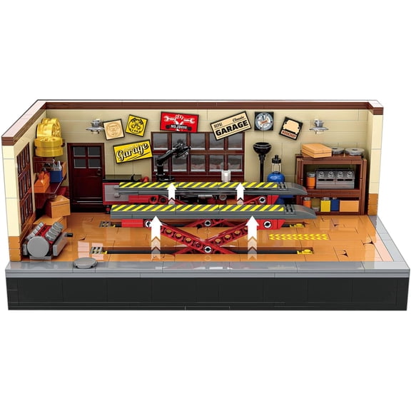 BrixVibe Car Repair Shop 2 In 1 Building Blocks Set Compatible with Lego City Architecture for Adults 750pcs