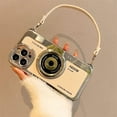 thumbnail image 6 of Phone Cases for iPhone 14 Pro Max, Cute Camera Design, 3D Vintage Camera Cover Phone Case with Wrist Strap & Long Lanyard (White, iPhone 14 Pro Max), 6 of 14