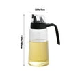 thumbnail image 3 of HBYJLZYG Olive Oil Dispenser Bottle Leakproof Glass Oil Container with Non Slip Handle Automatic Cap and Stopper Oil Dispenser Bottle for Kitchen 630Ml, Kitchen Storage Organization, 3 of 6
