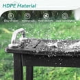 thumbnail image 3 of Dycanpo HDPE Shower Bench Stool,Shower Stools with Storage Shelf for Bathroom,Black, 3 of 9