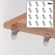 thumbnail image 3 of 20pcs Shelf Support Pegs Stainless Steel Support Adhesive Pegs Kitchen Cabinet Pin Hangers Bracket Furniture Bracket Holder, 3 of 5