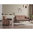 thumbnail image 5 of Ottomanson Convertible Accent Chair Chenille Modern Sleeper Armchair with Storage, Brown, 5 of 6