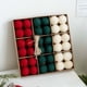thumbnail image 5 of Adornos navideños, bolas de lana, 36 piezas en caja, adornos colgantes para árbol de Navidad, decoración de ventanas, arreglos de escena, decoración navideña, juegos de bolas colgantes para fiestas, 5 of 9