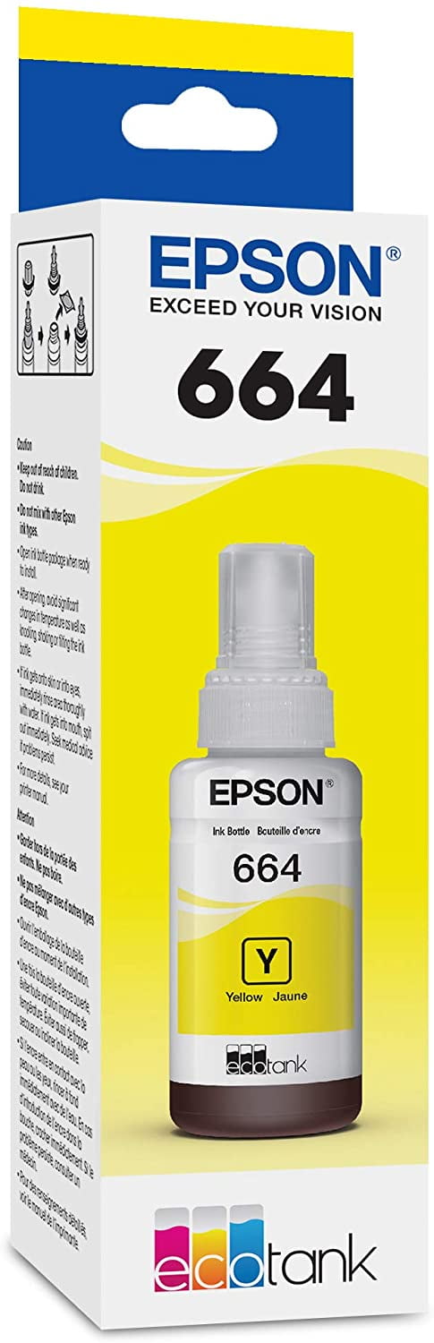 Epson 664 EcoTank Ink Bottle, Yellow (T664420) | Walmart Canada