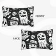 thumbnail image 2 of Lsque Black White Spooky Ghosts Pattern Pillow Case – Soft & Cozy Throw Pillow Cover, Hypoallergenic Cushion Case for Sleeping Women with Envelope Closure-20"x30", 2 of 6