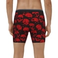 thumbnail image 4 of Disketp Red Skulls Men's Boxer Briefs Men’s Underwear Boxer Briefs for Men, 4 of 7