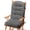 Gray, variant on Millsilo High Back Rocking Chair Cushions 44" x 19" x 4", Indoor Rocker Cushion Set for Wooden Rocking Chairs, Thick Tufted Seat & Back Pad with Non-Slip Bottom & Ties, Khaki