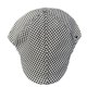 thumbnail image 1 of Gorra plana para hombre con forma de pata de gallo o mezclilla en blanco y negro, 1 of 3