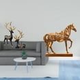 thumbnail image 2 of Escultura De Resina De Reno, Alce, Ciervo Y Caballo, Colección De Figuras De Animales Grabadas Para Mueble De Mesa, Hogar, Oficina, Boda, Inauguración De La Casa., 2 of 8