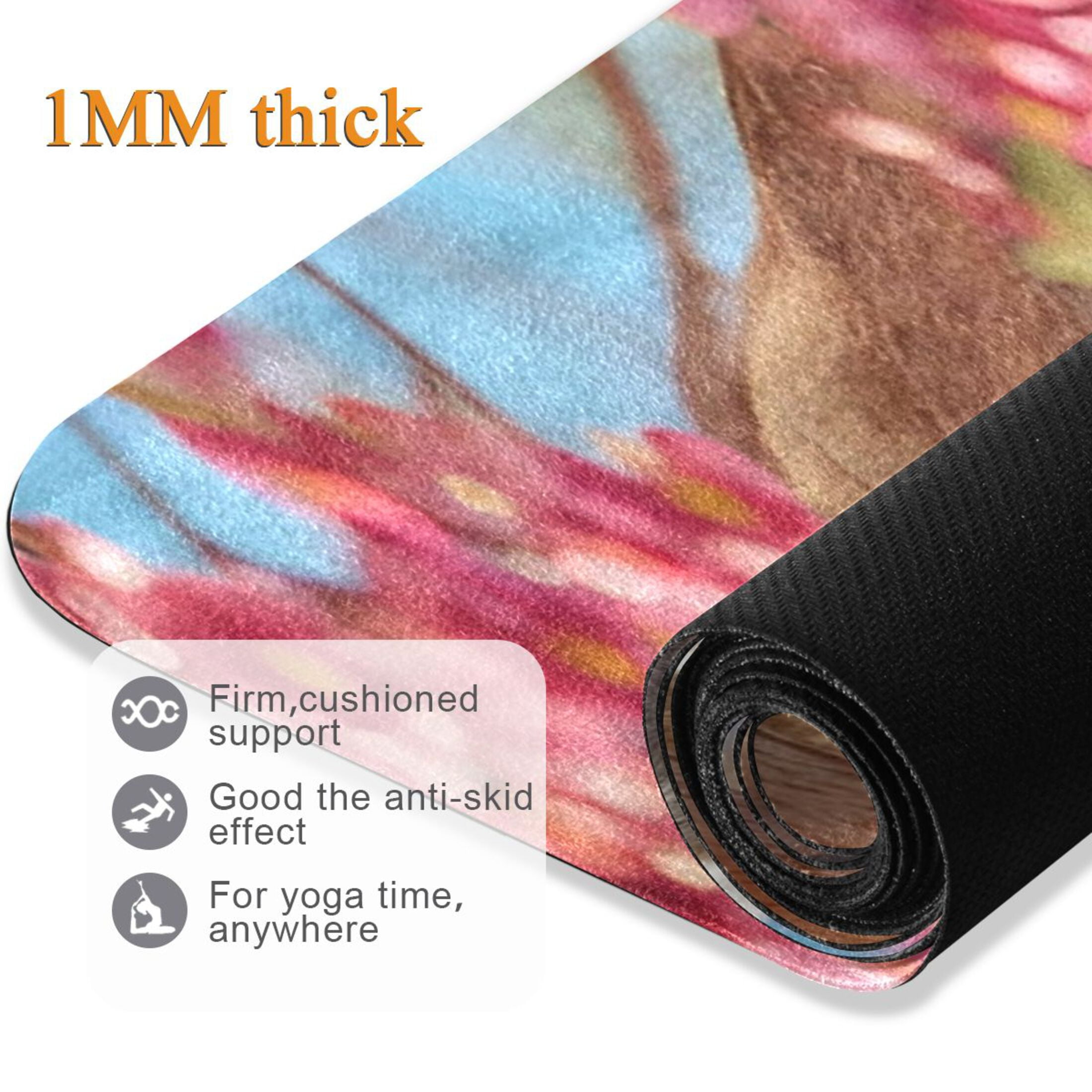 BZSMCE Yoga Mat Women Fitness Mat Red Bloom Koala Perch Pattern