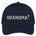 thumbnail image 1 of Trendy Apparel Shop Grandma Of 9 Grandchildren Embroidered 100% Quality Brushed Cotton Baseball Cap, 1 of 2