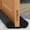 Black, variant on Under Door Draft Stopper for Bottom of Doors 24” - 36” Weather Stripping Gap Stoppers Door Draft Guard Seal Sweep Adjustable, Black