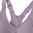 thumbnail image 5 of Sports Bras for Women High Support Racerback Seamless Sports Bra Adjustable Straps Yoga Bra Padded Workout Bra 06# Purple 38, 5 of 5