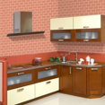 thumbnail image 3 of 10 Pcs Orange 3D Wall Tile Sticker Kitchen Bathroom (30.5x 30.5cm), 3 of 4