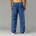 thumbnail image 6 of Dvprdro Mens Baggy Hip Hop Jeans Loose Fit Vintage Wide Leg Streetwear Denim Pants with Pockets, 6 of 10